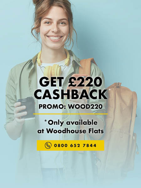 £220 Cashback offer at Woodhouse Flats Leeds